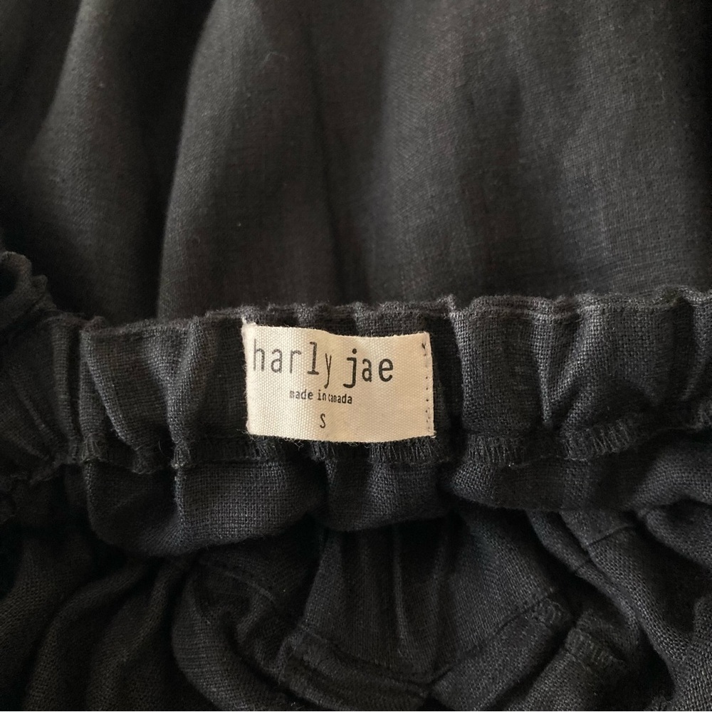 Black Sustainable Linen Maxi Dress - Picture 7 of 7